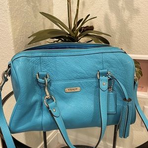 Turquoise Coach bag
